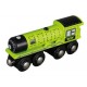 Parní lokomotiva zelená